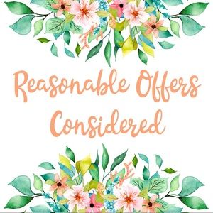 Reasonable offers considered